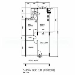 Blk 121 Ang Mo Kio Avenue 3 (Ang Mo Kio), HDB 3 Rooms #541157011